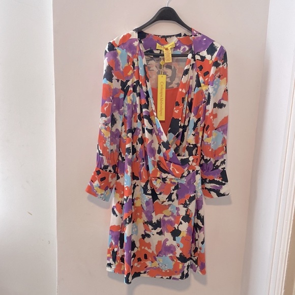 Catherine Malandrino Balloon Dress 3/4 sleeves NWT Size 4 - Picture 3 of 7